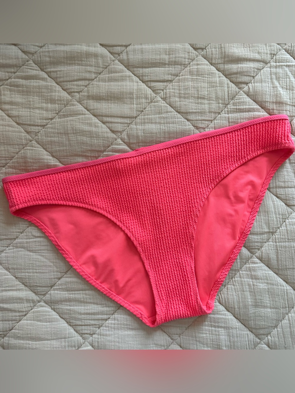 Aerie Neon Hot Coral Pink Bikini Bottoms XL